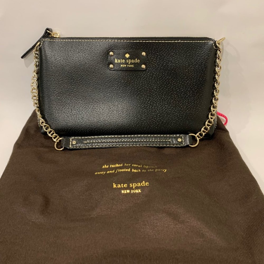 Black Kate Spade 11" x 6" Handbag